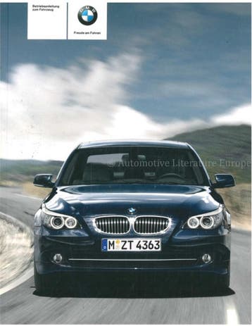 2007 BMW 5 SERIE INSTRUCTIEBOEKJE DUITS