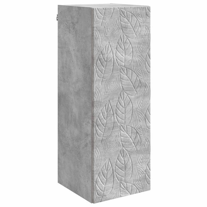vidaXL Wandkast Betongrijs 33 x 34,5 x 90 cm Bewerkt hout, Maison & Meubles, Armoires | Autre, Envoi