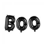 Ballonnen Letter Set Boo Zwart 41cm, Verzenden, Nieuw