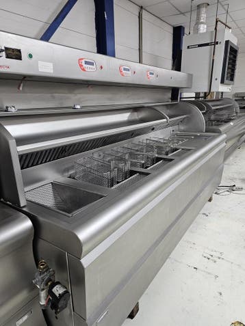 Gereviseerde Perfecta bakwand friteuse VR 3x 2 mand ABM+Bkpl, Ophalen of Verzenden, Nieuw in verpakking