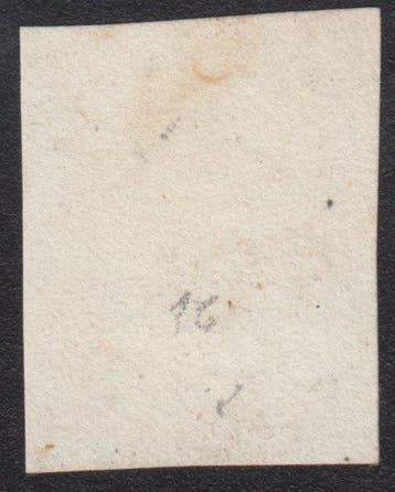 Espagne 1850 - Isabel II. 6 cuartos, noir. - Edifil 1A