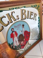 Beck’s Bier - Spiegel - Glas, Hout - Quadro Reclamesbord, Antiek en Kunst