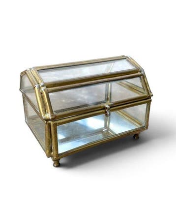 Vitrine - Verre, Laiton - Boîte en verre
