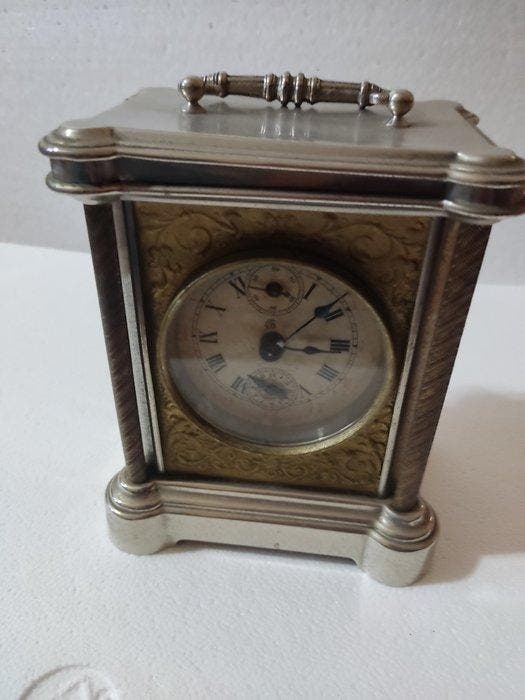 Rijtuigklok - Junghans - Vintage Metaal, Glas - 1920-1930 -, Antiek en Kunst, Antiek | Klokken