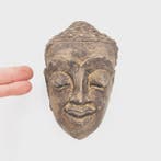 Oud-Siamese Terracotta Boeddhas Hoofd – Ornamentaal