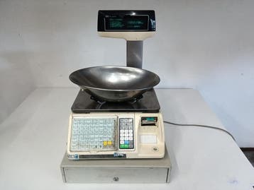 TEC SL-9000 Kassaweegschaal met Bonprinter – 15 kg, Nieuw
