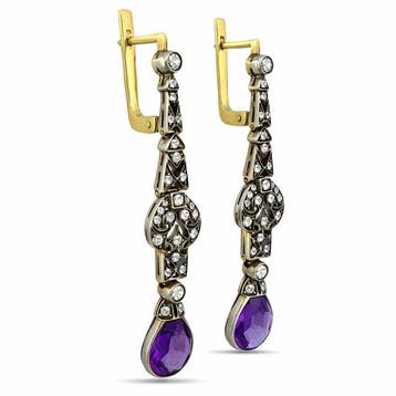 Boucles doreilles - 14 carats Or jaune, Boucles doreilles