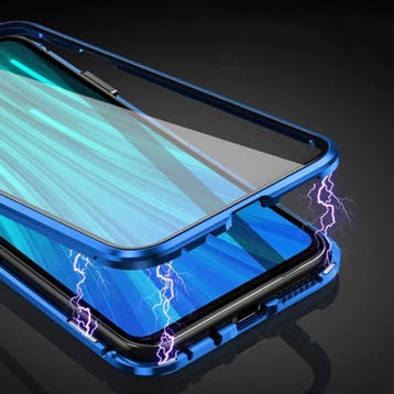 Xiaomi Redmi Note 8 Magnetisch 360° Hoesje met Tempered, Verzenden
