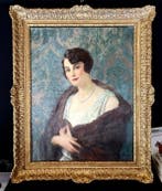 Paul Jean Gervais (1859-1944) - Portrait de Madame X, Antiquités & Art