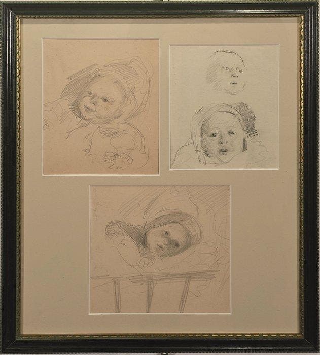 Gennaro Villani (1885 - 1948) - Neonata - NO RESERVE, Antiek en Kunst, Kunst | Schilderijen | Klassiek