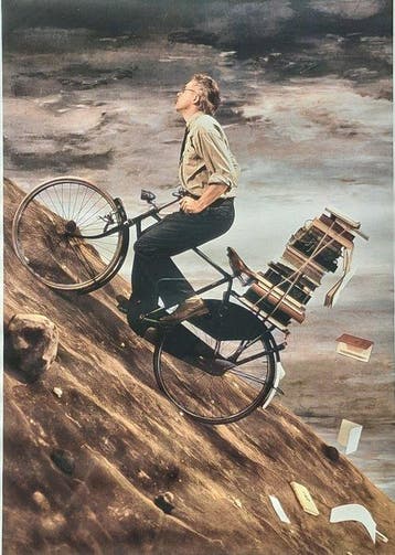 Teun Hocks (1947-2022) - Man on a Bicycle