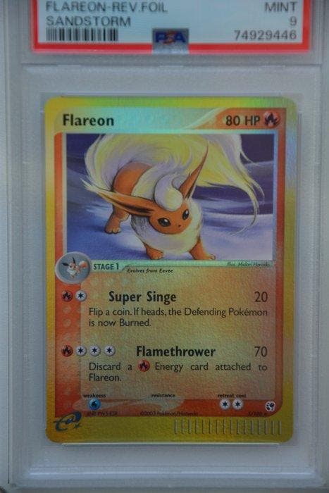 Pokémon - 1 Graded card - Flareon 5 Reverse holo, Foil - PSA, Hobby en Vrije tijd, Verzamelkaartspellen | Pokémon