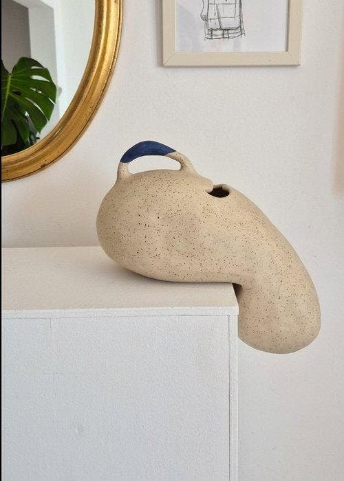 Maria Eugenia Piacentini - Jarra fugitiva II en gres, Antiek en Kunst, Kunst | Designobjecten