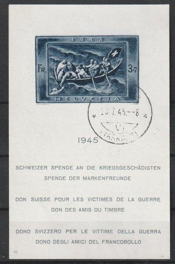 Zwitserland 1937/1945 - 3 verschillende blokken uit deze