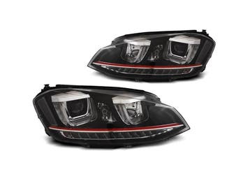 VW Golf 7 Black Red Line LED koplamp units, Verzenden