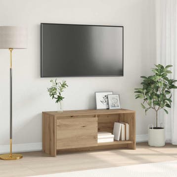 vidaXL Tv-meubelset 90 x 35 x 40 cm Artisan Eiken Bewerkt, Huis en Inrichting, Verzenden, Nieuw
