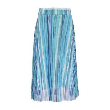 Princess goes Hollywood • gestreepte midi rok blauw • 36, Verzenden