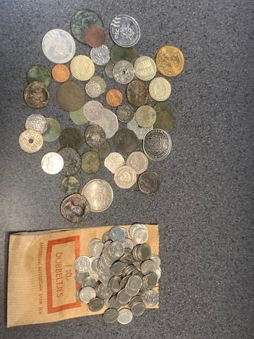 Wereld. Collection of coins incl. silver and restrike 2e
