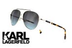 Karl Lagerfeld - ICON #7 KL344S 040 - Silver & Black Aviator, Nieuw