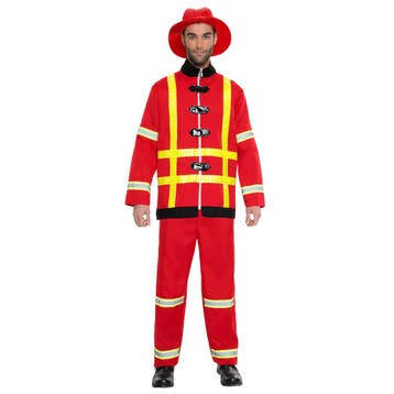 Brandweerman Kostuum Heren, Verzenden, Nieuw