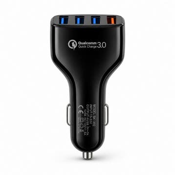 2dekans | QGeeM BK-352 QC 3.0 Autolader – 4-poorts USB Car, Ophalen of Verzenden, Nieuw