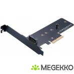 Akasa M.2 SSD to PCIe 3.0 x4 NVME adapter card AK-PCCM2P-01, Verzenden, Nieuw