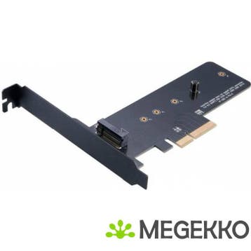 Akasa M.2 SSD to PCIe 3.0 x4 NVME adapter card AK-PCCM2P-01, Verzenden, Nieuw