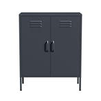 Lendo Online Buffet 80×40×100 cm Métal Anthracite, Maison & Meubles