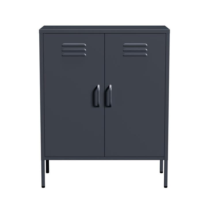 Lendo Online Buffet 80×40×100 cm Métal Anthracite, Huis en Inrichting, Kasten | Dressoirs