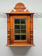 Kast - Hout, Glas - Art deco wandkast