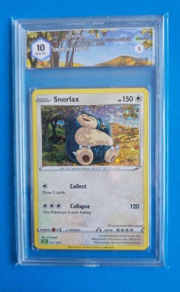 Pokémon - 1 Graded card - Snorlax 036/094 Foil - Graad 10 -, Nieuw