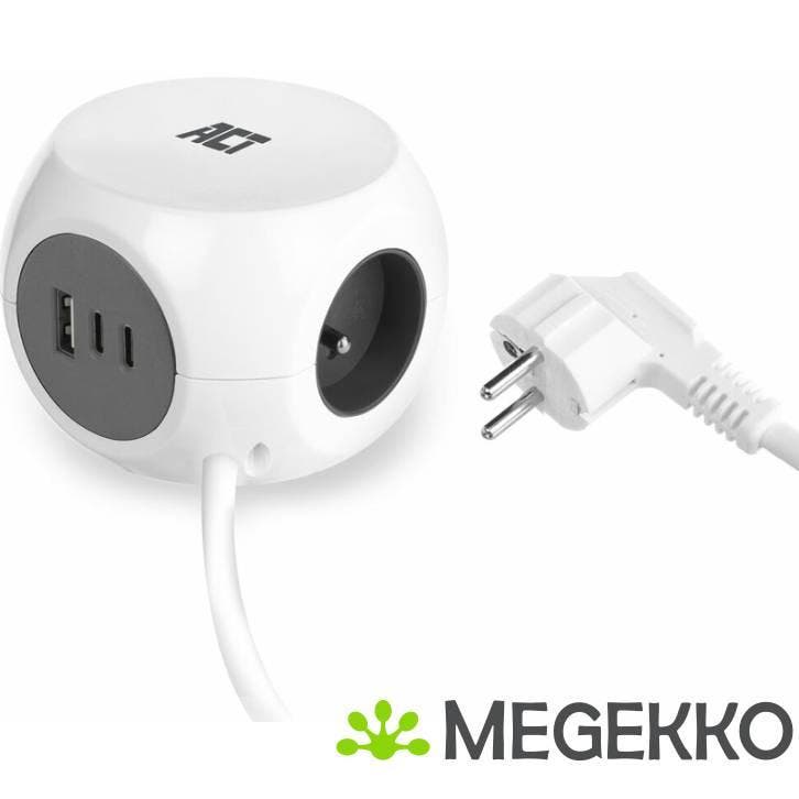 ACT AC2425 power uitbreiding 1,5 m 3 AC-uitgang(en) Binnen, Informatique & Logiciels, Alimentations internes, Envoi