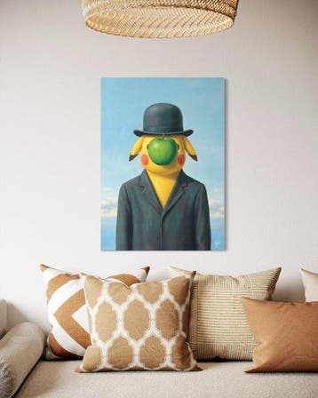 SDIMART 1996 - Pikachu in The Son of Man René Magritte