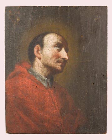 École italienne (XVIII) - Porträt des heiligen Carlo