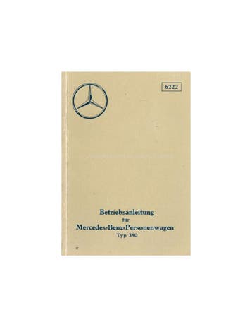1934 MERCEDES BENZ TYPE 380 INSTRUCTIEBOEKJE DUITS, Ophalen of Verzenden