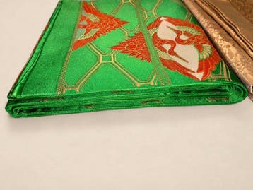 Set van vintage Japanse obi’s – kraanvogelmotief en gouden
