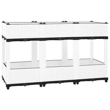 vidaXL Plantenbak verhoogd 120x40x71 cm polypropeen, Verzenden