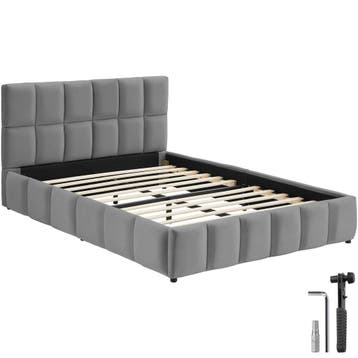 Stoffen bed Shirley met lattenbodem, draagkracht 250 kg, Verzenden, Nieuw