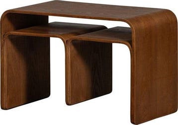 WOOOD Frey Bijzettafel Walnoot, Huis en Inrichting, Verzenden, Nieuw