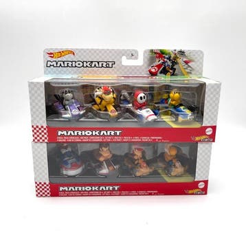 Hot Wheels 1:64 - Modelauto (8) - Mario Kart 4er-Packs, Nieuw