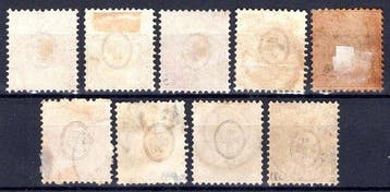 Zwitserland 1862 - Helvetia zittend, volledige serie met, Gestempeld