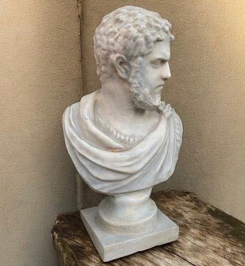 sculptuur, Caracalla imperatore su Marmo - 43 cm - Gegoten