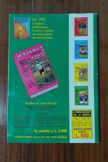 1974/75 Panini Calciatori Scirea, Rivera, Riva, Zoff,, Nieuw