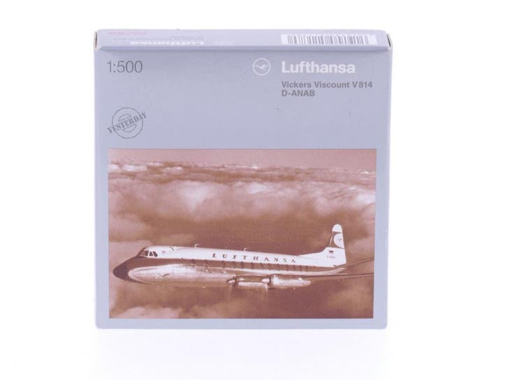 Schaal 1:500 Herpa 511780 Lufthansa Vickers Viscount V814..., Hobby & Loisirs créatifs, Modélisme | Avions & Hélicoptères, Enlèvement ou Envoi