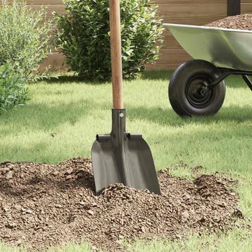 vidaXL Schep Hoofd 4 st Zilver 33 x 21 cm Gepoedercoat staal, Tuin en Terras, Verzenden, Nieuw