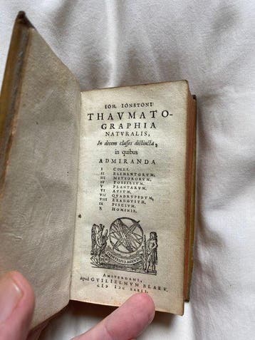 Jan Jonston - Thaumatographia naturalis, in classes decem