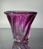 Val Saint Lambert - René Delvenne - Vase - Cristal - Vase