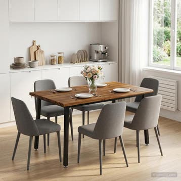vidaXL 140 x 70 x 75 cm Massief Acacia Hout Naturel en Zwart, Verzenden