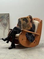WASA - Chaise à bascule - Bois de pin, Textile, Antiek en Kunst