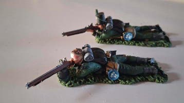 King & Country - Tinnen soldaat - NA377 Lying Sniper & NA379, Nieuw
